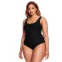 Donnay Plus Size Black Seamless Bodysuit Shaper