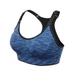Veqking Quick Dry Wireless Women's Gym Sports Bra - Blue