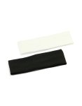 White & Black Ribbed Fabric Stretch Headbands 2-PACK