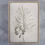 Alabaster Forest 4 Art Print - A4 Framed Canvas With Natural Wood Frame