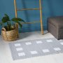 Big Box Pattern Rug - Light Grey - 150 X 230CM