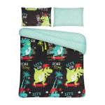 Always 3 PC Boys Comforter Set Rules Dino