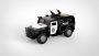 Toys Of - 1:16 Friction-powered Police Armored Vehicle Black