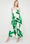 Superbalist Strappy Pleated Trapeze Maxi Dress - Macro Painted Squares