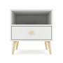 Bam Impression One Drawer Bedside Table - Folkstone Grey