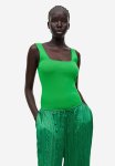 Ribbed Vest Top - Green