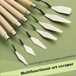Stainless Steel Palette Knife Set - Multifunctional Art Scrapers For Oil Painting Versatile Shapes And Sizes 3-PIECE 5-PIECE 7-P