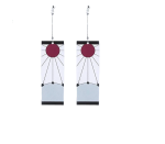 Demon Slayer Inspired Earrings Hanafuda Cosplay