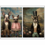 Tear Resistant Deco Print Quirky Dogs
