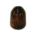 23CM Art Glass Vase Amber