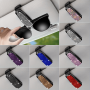 1PC Car Sunshade Multifunctional Clip Rhinestone Decor Car Sun Visor Glasses Holder