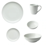 Galateo - Super White Coupe 16PCE Dinner Set + Salad Bowl