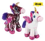 Plush Unicorn Glitzies W Wings 35CM