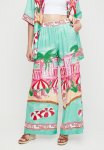 Elasticated Wide Hem Long Pants - Motelprint