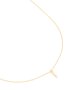 Goldair Gold Plated Brass Cubic Zirconia Letter I Necklace