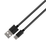 Astrum Verve UC30 1M Usb-a To Usb-c Braided Cable Black