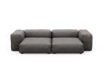 Two Module Sofa - Canvas - Dark Grey - 272CM X 136CM