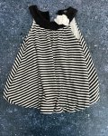 Abs Black And White Striped Dress 3Y