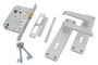 Jaguar Ebony Contractor 6 Keyway 2LEVER Aluminium Lockset