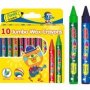 Bantex @school Medium Jumbo Colouring Wax Crayons 11MM Box Of 10