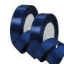 2 Rolls Dark Blue Satin Ribbon 20MM W - Gift Wrapping Decor - 44M