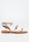 MURANO8 Ankle Tie Sandal - Silver