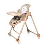 Emerald Baby 2 In 1 Deluxe Adjustable High Chair With Swing - Grey & Gold