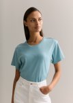 Cotton Silk Relaxed T-Shirt