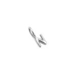 N Alphabet Charm In Silver