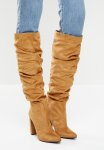 Vanda Slouchy Knee Boot - Camel