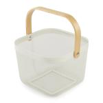 White Wire Mesh Storage Basket 31X25X18CM
