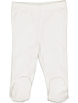 White Cotton Leggings - 6 12 Mths White