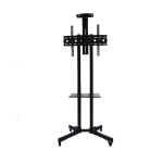 Ashcomonline Tv Mount Floor Stand Trolley Cart With Wheels Tv Stand Base