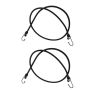 Two Pack Heavy Duty Elastic Bungee Cords With Metal Hooks Cargo