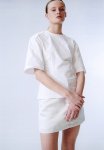 Tapered-waist Top - White