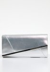 Gilded Glamour Clutch Bag - Silver