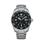 Eco-drive Black Dial Date Watch