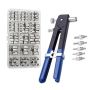 Pressure Rivet Nut Tool Kit 150PIECE Metric Rivet Nuts For Furniture Diy