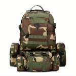 Tactical Backpack With 3 Molle Bags 55L - Army Jungle Camo