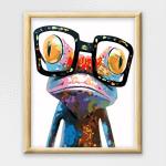 Adult Paint By Numbers With Frame - Funky Frog
