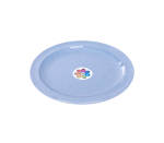 Melamine Round Plate 10.5 Speckle Blue