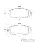 Deselera Brake Pads Front For Subaru
