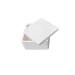 Alumina Rectangular square Crucible Lid - Industrial Melting Moulds For Arc Induction Melting 0.9-185ML Capacity 1PC 70X70X30MMX