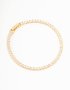 Goldair Gold Plated Cubic Zirconia Baguette Tennis Bracelet