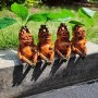 Leaf Doll Elf Character Ornaments Personalized Desktop Ornaments Outdoor Garden Statues Home Balcony Decorations Holiday Gifts Resin Crafts