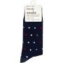 Clicks Trendy Navy & Multicolour Polka Dot Socks 7-11