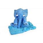 Elephant Plush Cushion With Blanket