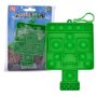Just Play Minecraft MINI Bubblerz Fidget Popper Keychain/backpack Hanger