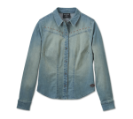 Women’s H-d Studded Denim Shirt