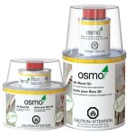 2K Wood Oil Solvent & Voc-free Various Colour Finishes In Matt Base - 6190 Black Matt 1L